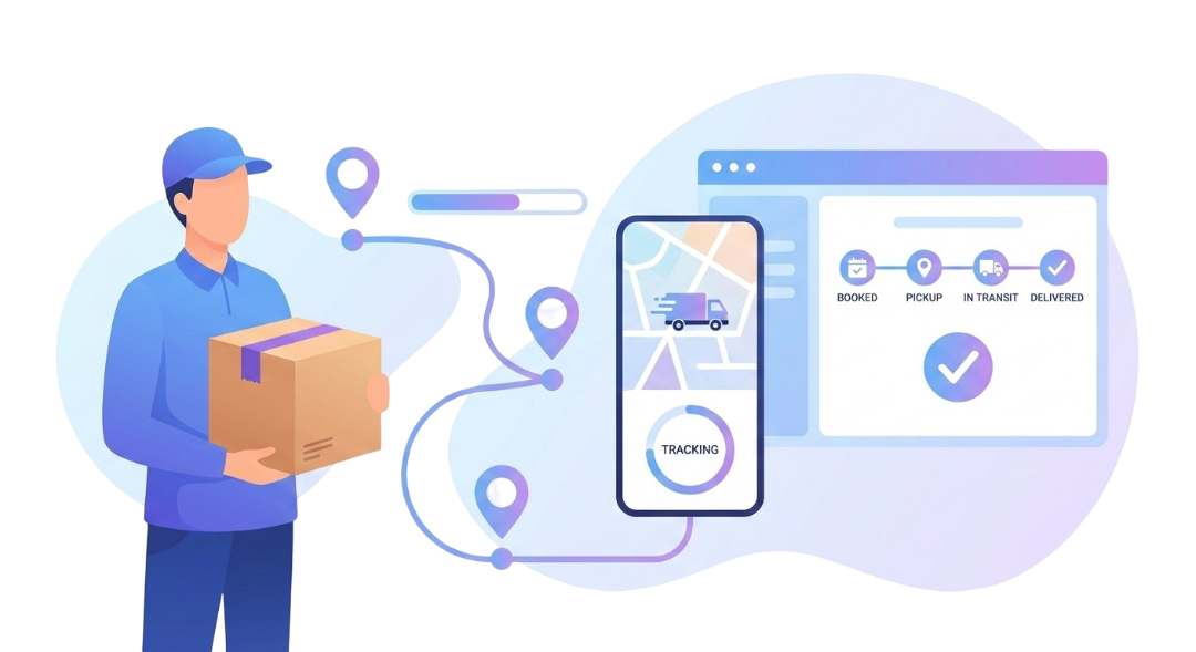 Step 4: Confirm parcel booking and track online